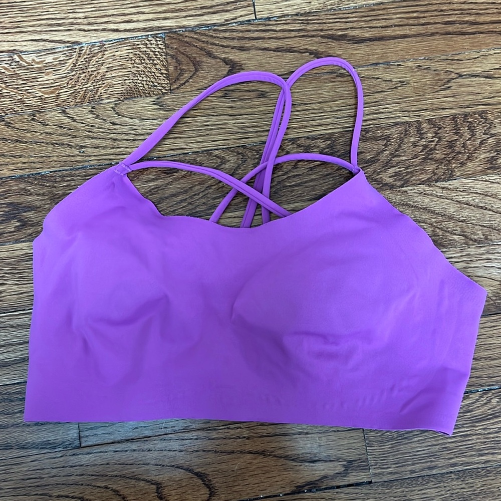 Pinkish purple aerie sports bra